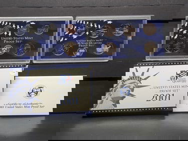 2001 -S U.S. Mint Proof Set In OGP With COA