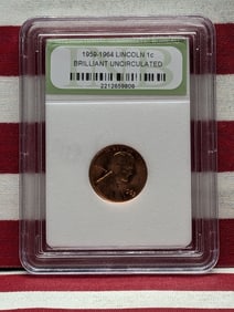 1963-P Lincoln Memorial Cent In Case, BU.
