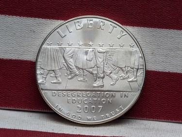 2007-P Uncirculated Little Rock School Desegregation 90% Silver Dollar