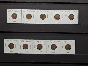 (10) Mixed Date Indian Head Cents