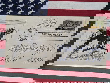 Civilian Conservation Corps Autographed By Stamp Designer First Day Cachet
