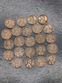 (23) 1930's Lincoln Wheat Cents, All "S" Mint