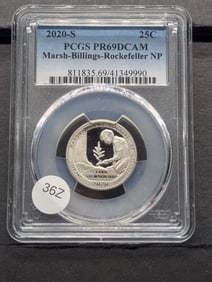 PR69 DCAM 2020-S Marsh-Billings-Rockefeller NP Qtr. (Graded by PCGS)