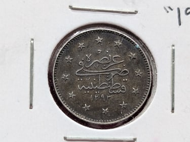 1293 Turkey Silver 1 Kurush. TOUGH