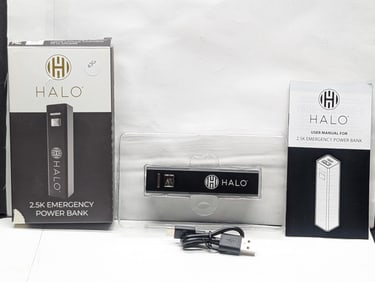 Halo 2.5k Emergency Power Bank. NEW