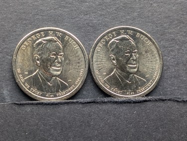 2020 P & D George Bush Presidential Dollars
