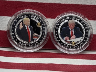 Donald Trump 2017 Inauguration & First 100 Days Silver Plated Rounds