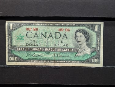 1967 Ottawa Canada $1 Dollar, 58 Years Old