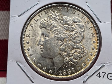 1887 Morgan Silver Dollar. High Grade
