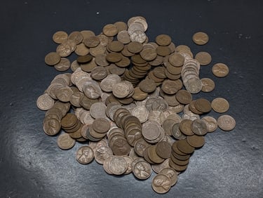 Approximately 250 1940's Lincoln Wheat Cents, All "S" Mint.