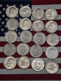 20, 1776-1976 Bicentennial Eisenhower Dollars.