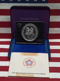 1973 American Revolution Bicentennial Sterling Silver Coin, 30.8 Grams