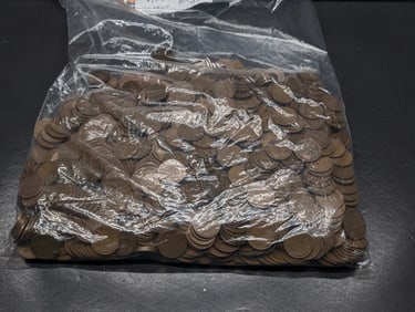 Approximately 1,100 1940's Lincoln Wheat Cents, All "S" Mint.
