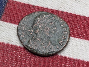 367-375 AD, Good Details, Ancient Roman Coin, Over 1,600 years old