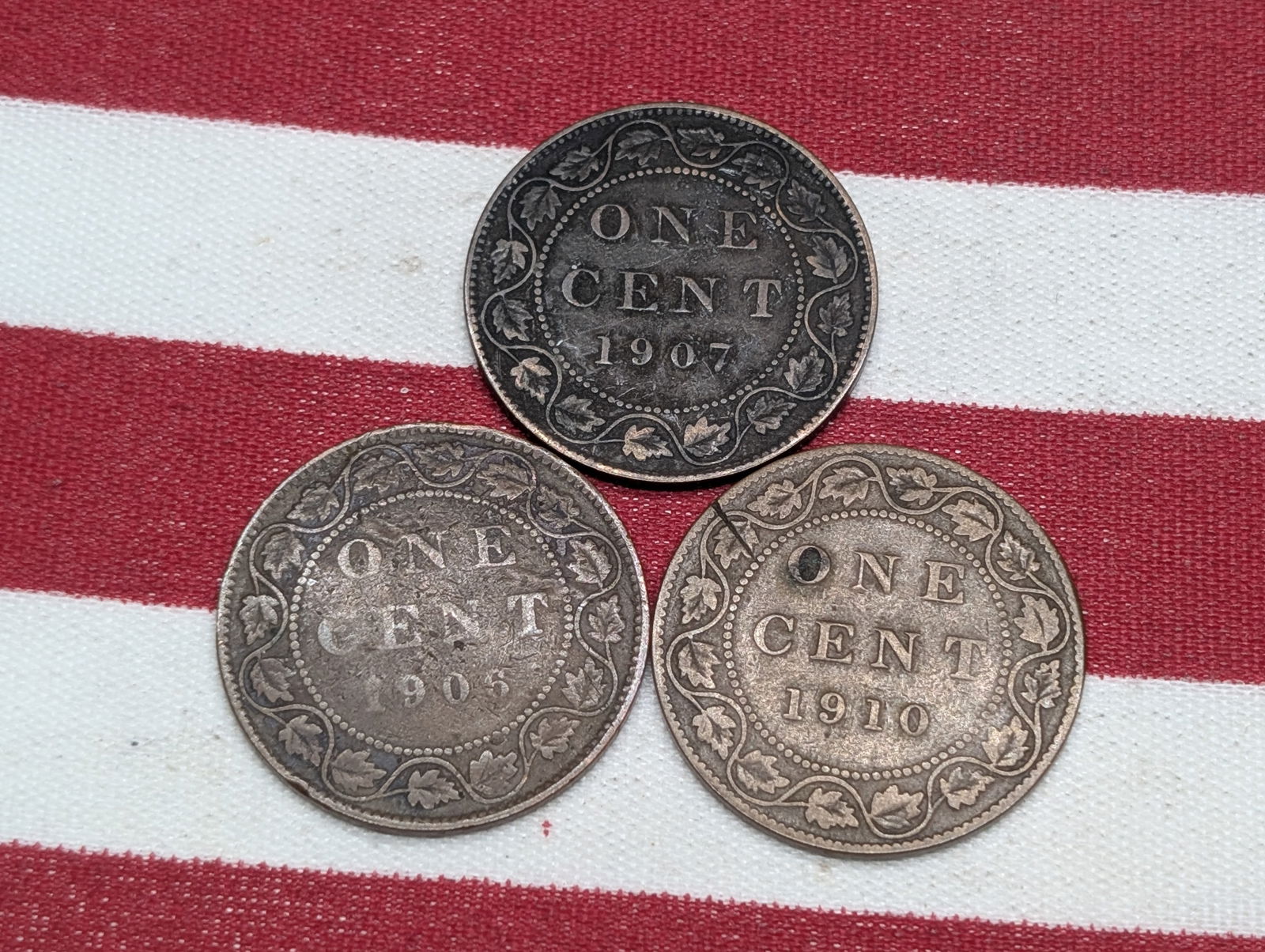 1906-1907 & 1910 Canada Large Cents Over 110 Years Old! (1 of 2)