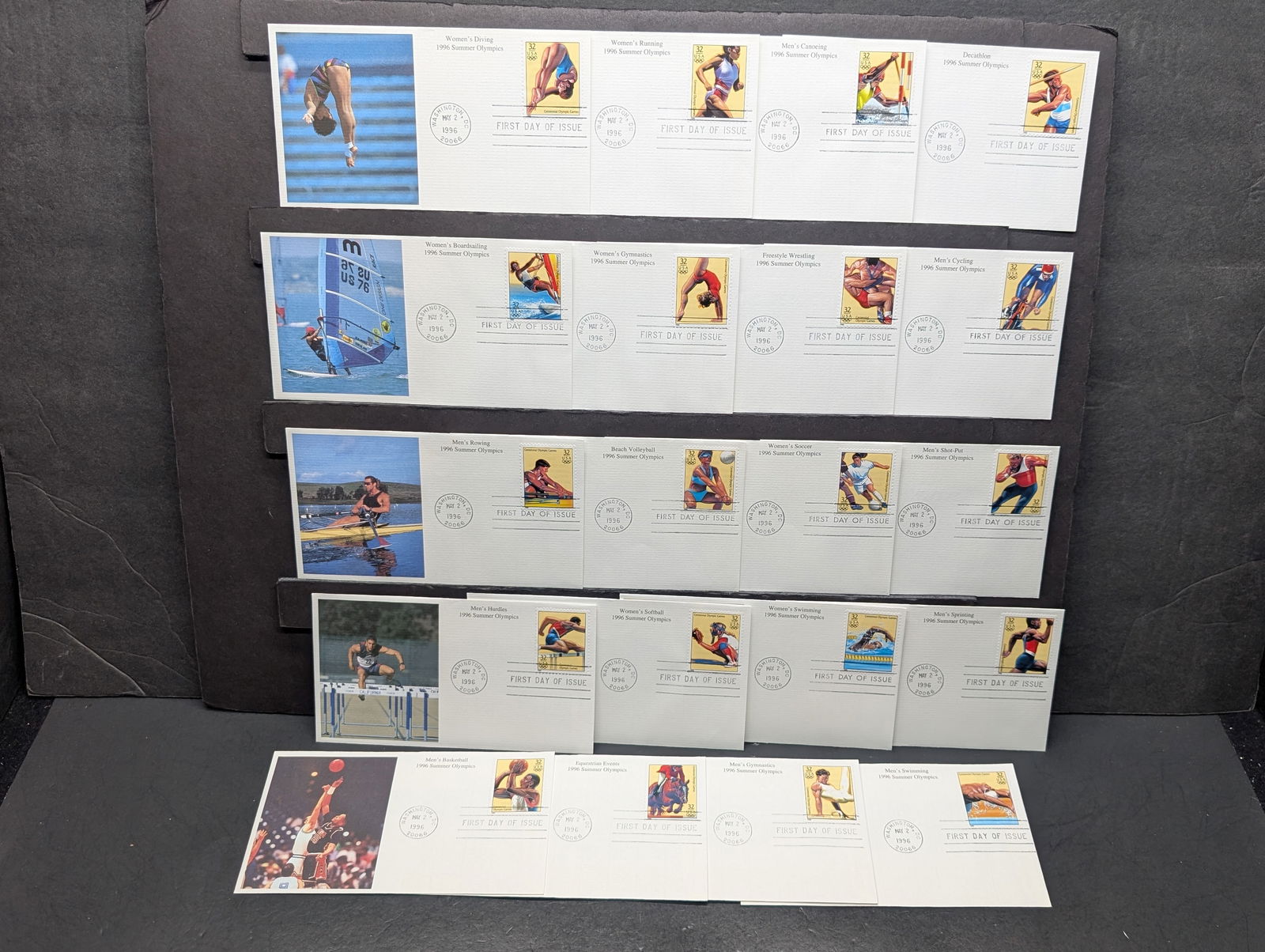 Complete Set 1996 Atlanta Olympic First day Cachets (1 of 11)