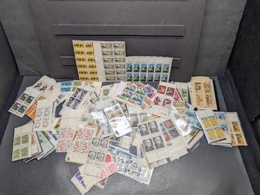 (10) Bundles of 20 Assorted Stamp Plate Blocks, All Mint, Original Gum, Never Hinged.
