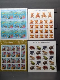 (4) U.S. Postage Mint Sheets, All Mint, Original Gum, Never Hinged