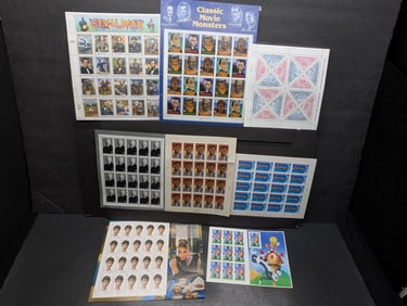 (8) Assorted U.S. Mint Sheets, All Mint, Original Gum, Never Hinged