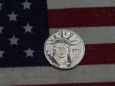 1/10th Oz. 1997 .9999 PLATINUM American Eagle