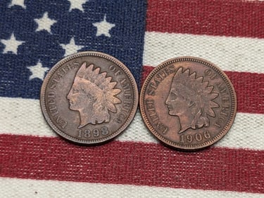 1898 & 1906 Indian Head Cents