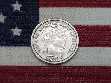 1892-O Barber Silver Dime **AU/UNC**