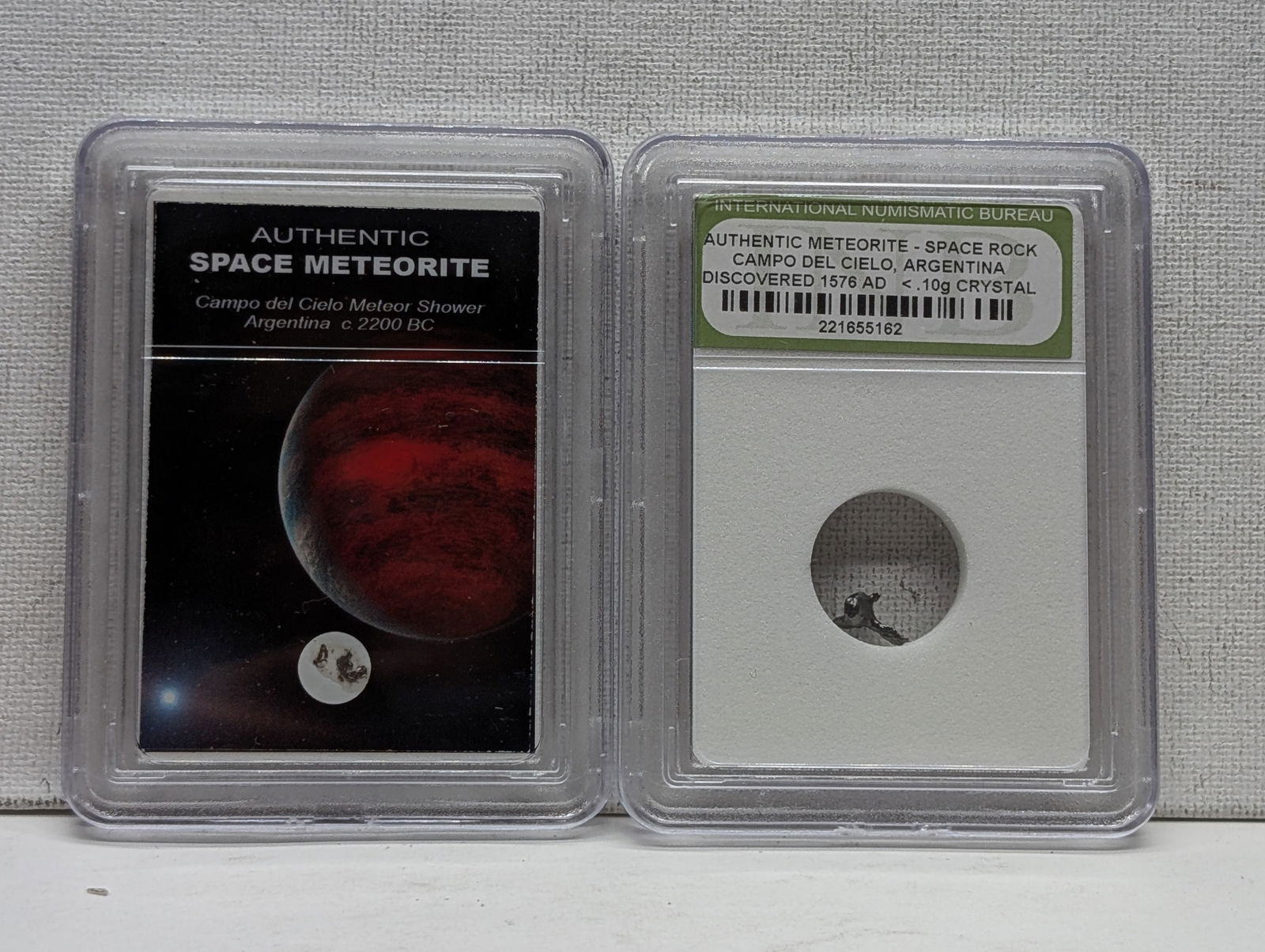 Authentic Campo del Cielo Argentina Meteor Shower & Meteorite Space Rock (2 PCS) (1 of 6)