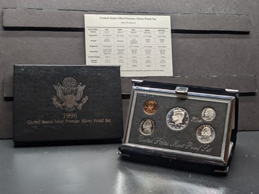 1996-S U.S. Mint Premier Silver Proof Set in OGP w/ COA