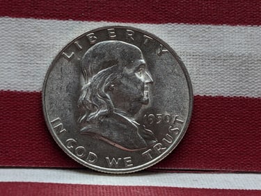 1950-D Franklin Silver Half Dollar **BRILLIANT UNC**