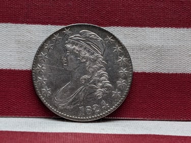 1824/4 Capped Bust Half Dollar **Brilliant Luster**