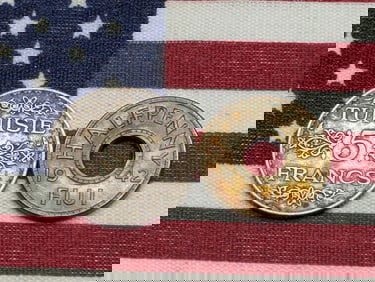 1942 Fiji Half Penny & 1934 Tunisia 5 Francs 68% Silver 5 Gr. (2 PCS)