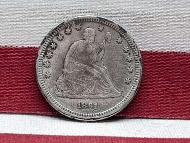 1861 Seated Liberty Quarter