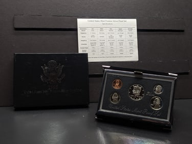 1998-S U.S. Mint Premier Silver Proof Set in OGP w/ COA