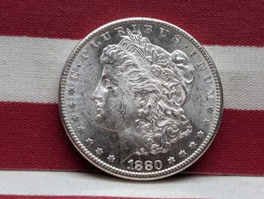 **GEM BU** 1880-S Morgan Silver Dollar