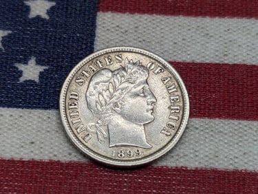 1899 Barber Silver Dime **AU**