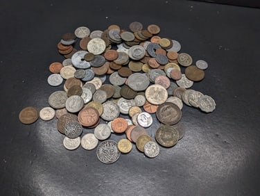 Bag of 1.4 Lbs. of Various Vintage & Modern World Coins