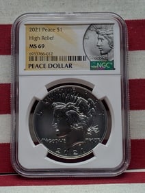 2021 Peace Silver Dollar - NGC MS69