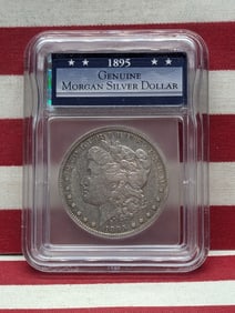 1895-O Morgan Silver Dollar - Slabbed GENUINE