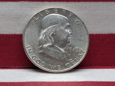 1949-D Franklin Silver Half Dollar **AU/UNC**