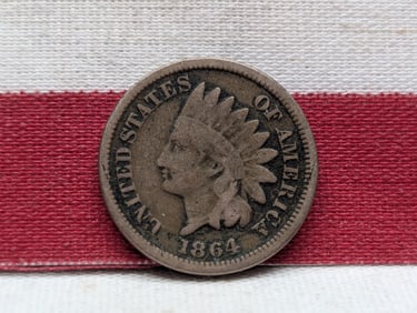 1864 Copper Nickel Indian Head Cent. Scarcer date.