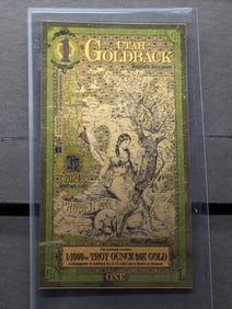 1/1000th Troy Oz. 24k PURE GOLD $1.00 2024 Utah Goldback