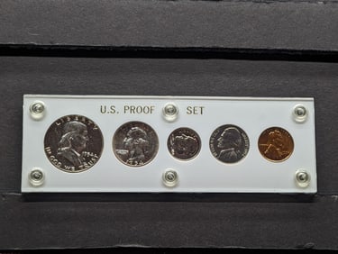 1954 US Proof Set. Beautiful coins in Capital Holder. GEM.