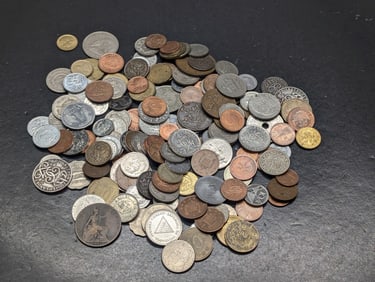 Bag of 1.3 Lbs. of Various Vintage & Modern World Coins