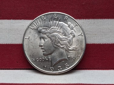 1935 Peace Dollar. BU. Last Year
