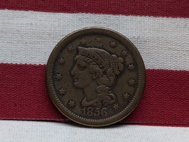1856 US Large Cent. VF.