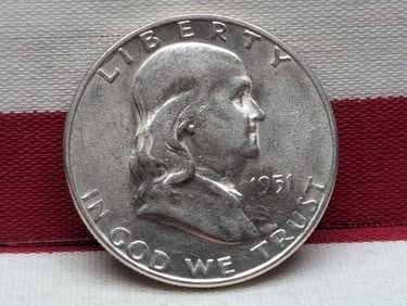 1951-S Franklin Silver Half Dollar **AU/UNC**