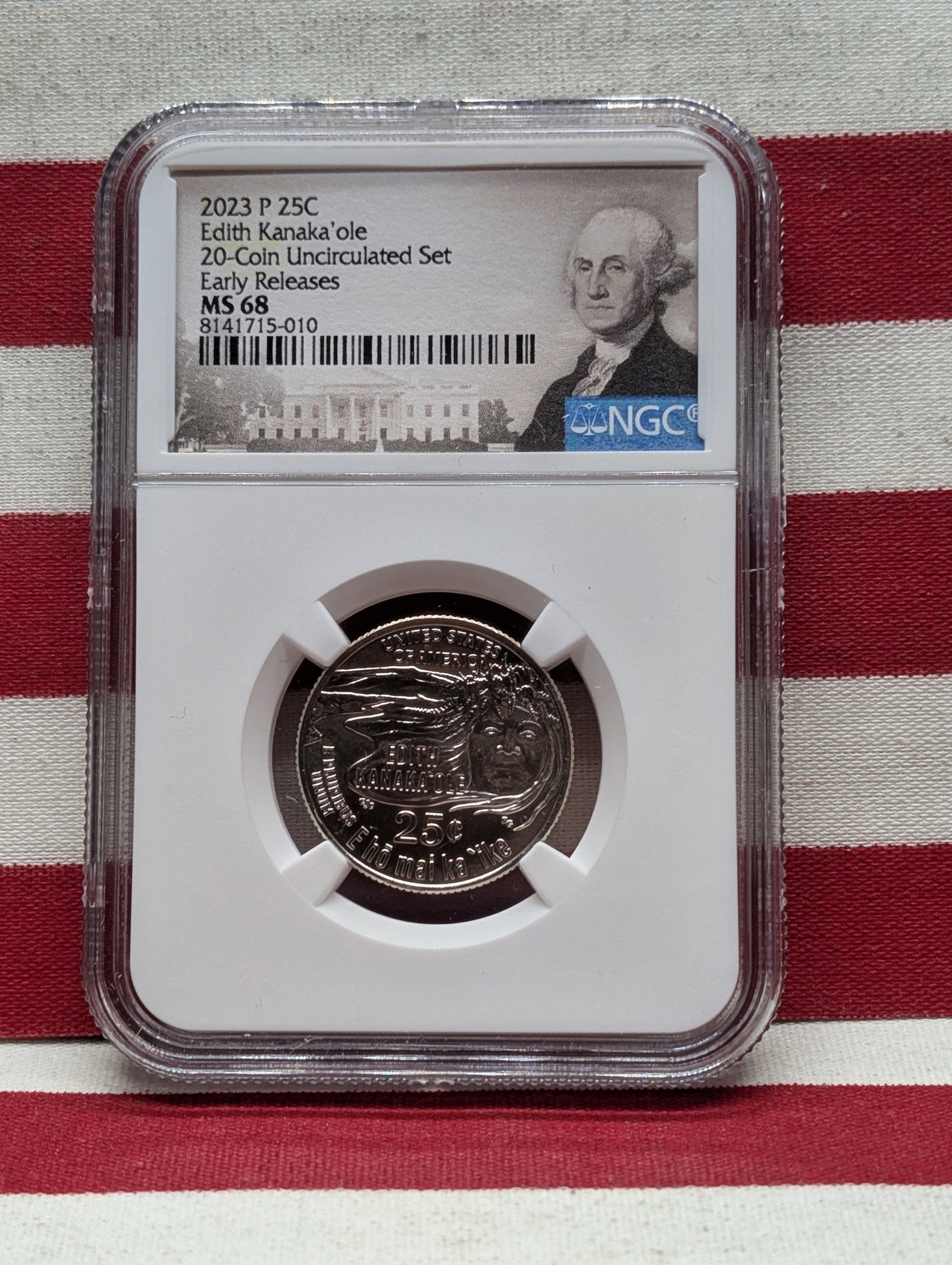2023-P Edith Kanaka'ole Quarter - NGC MS68 *Early Release*: 2023-P Edith Kanaka'ole Quarter - NGC MS68 *Early Release*