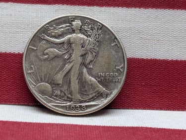 1938-D Walking Liberty Half Dollar **KEY DATE - FINE/VF**
