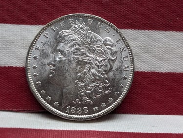 **GEM BU** 1888-O Morgan Silver Dollar
