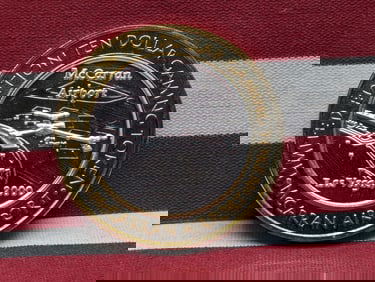 Limited Edition .999 FINE SILVER Center McCarran Airport Casino $10 Gaming Token in Capsule